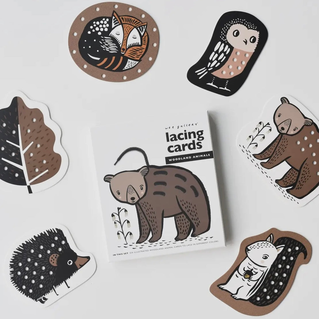 Lacing Cards - Woodland Animals