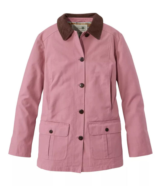 L.L. Bean Women's Adirondack Barn Coat, Flannel-Lined Washed Orchid