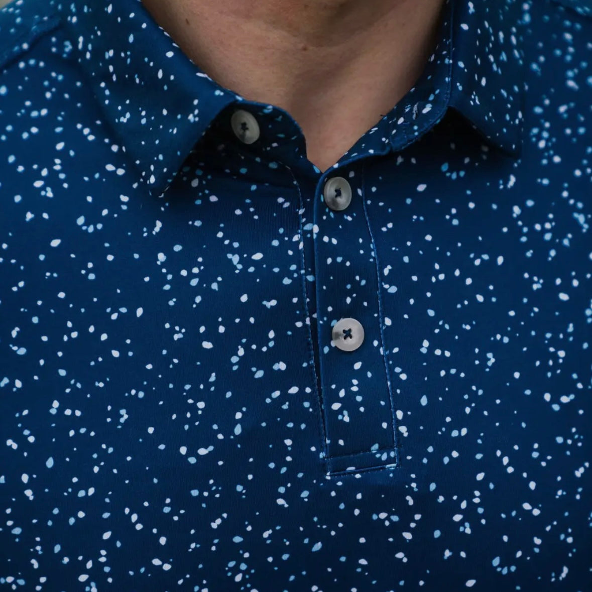 Burlebo Performance Polo - Navy Speckled