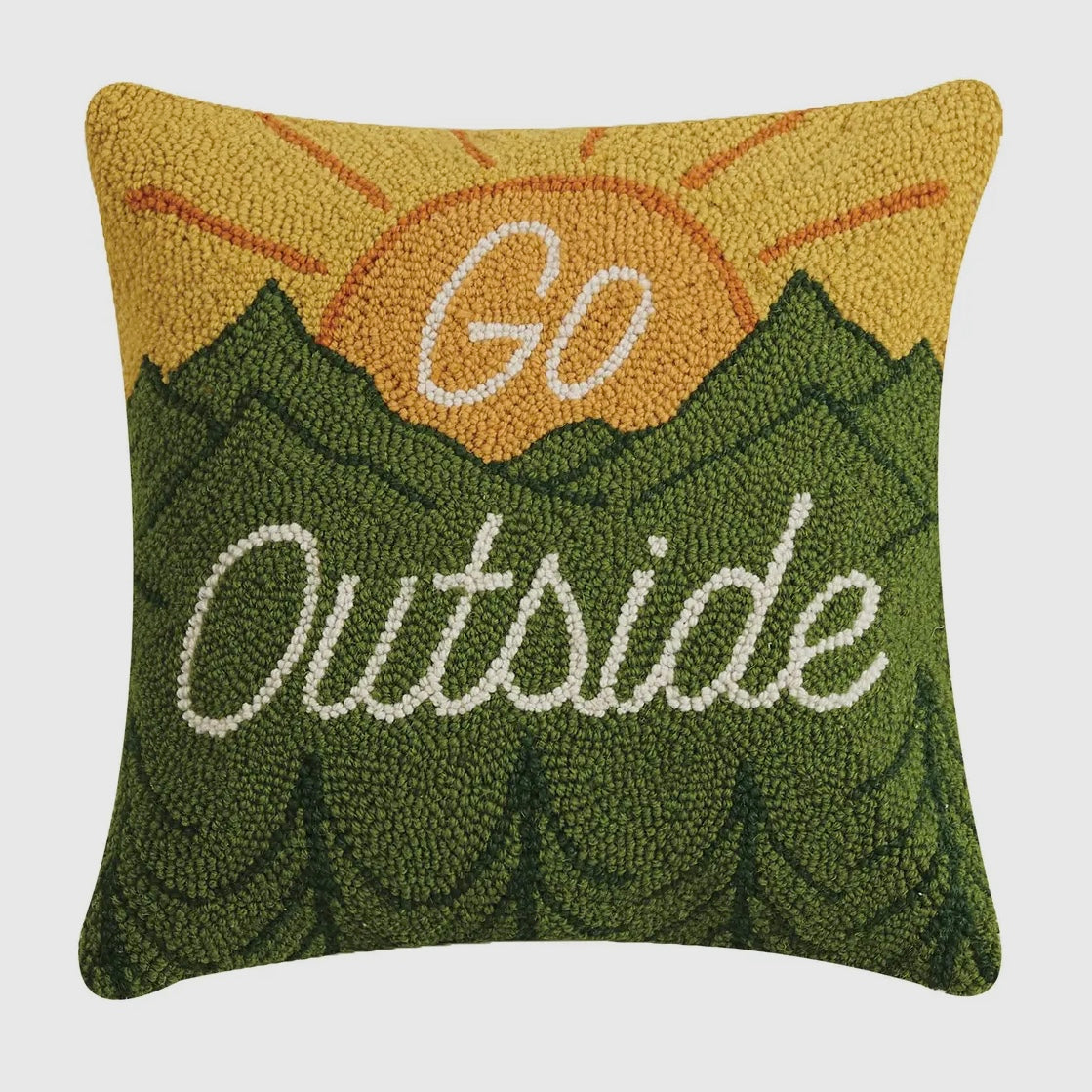 Go Outside Hook Pillow