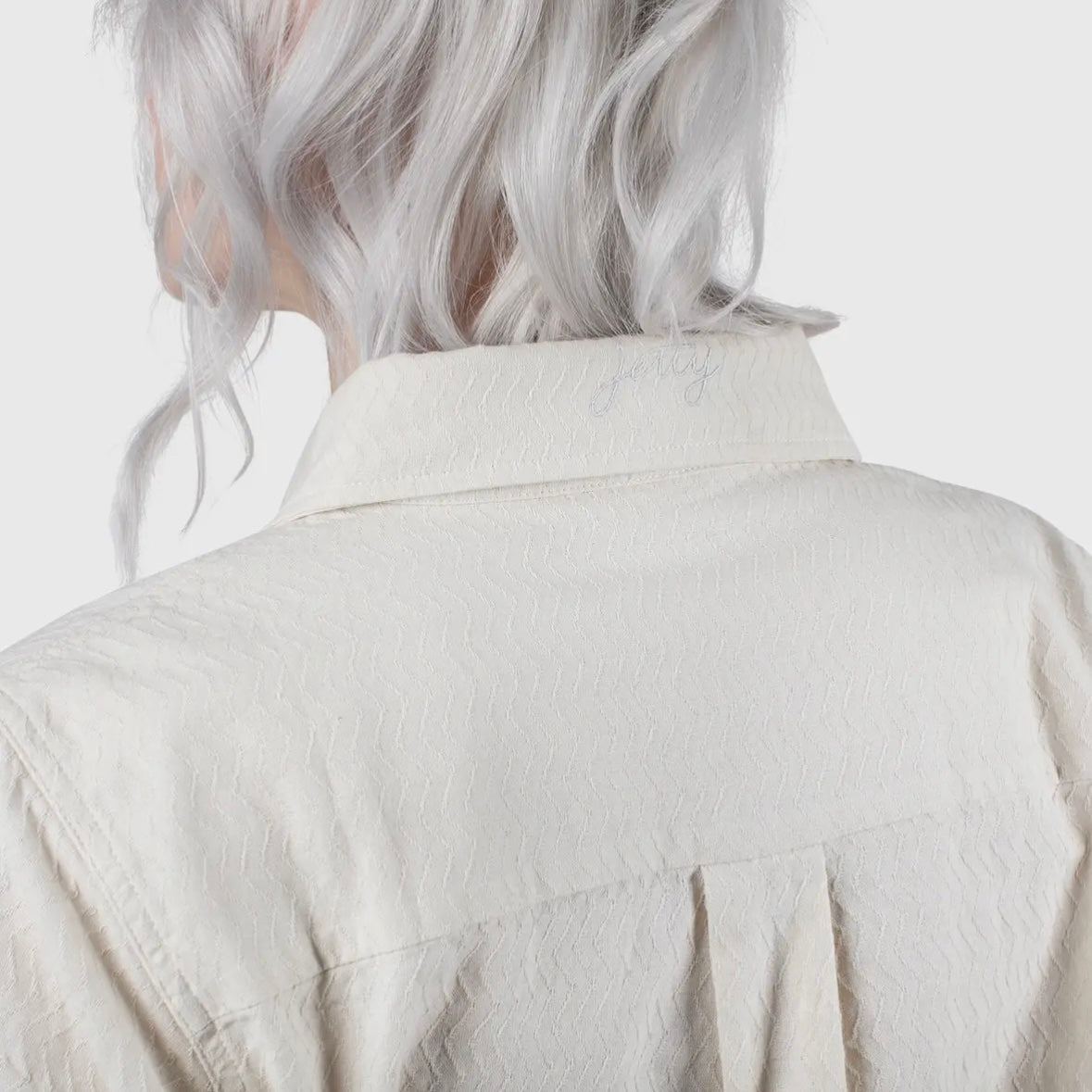 Jetty Cape Cod Jacquard Shirt - Cream