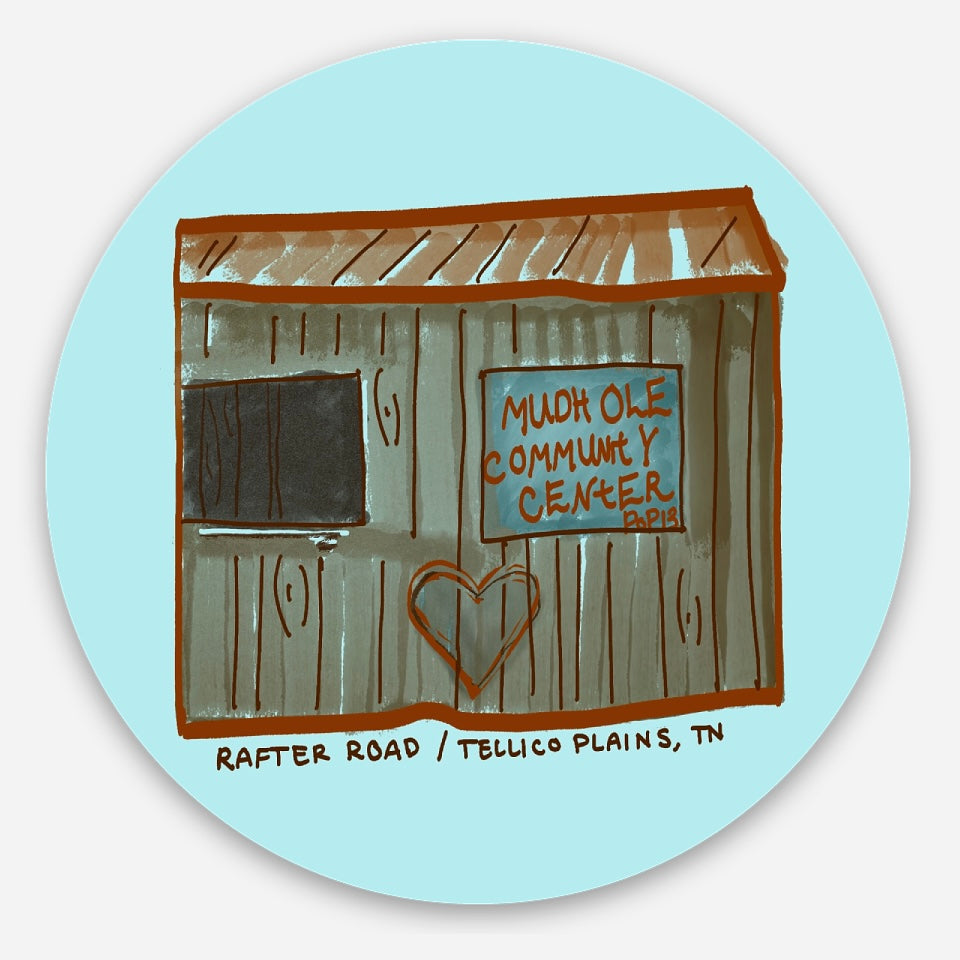 Tellico Plains Stickers - Locally Illustrated