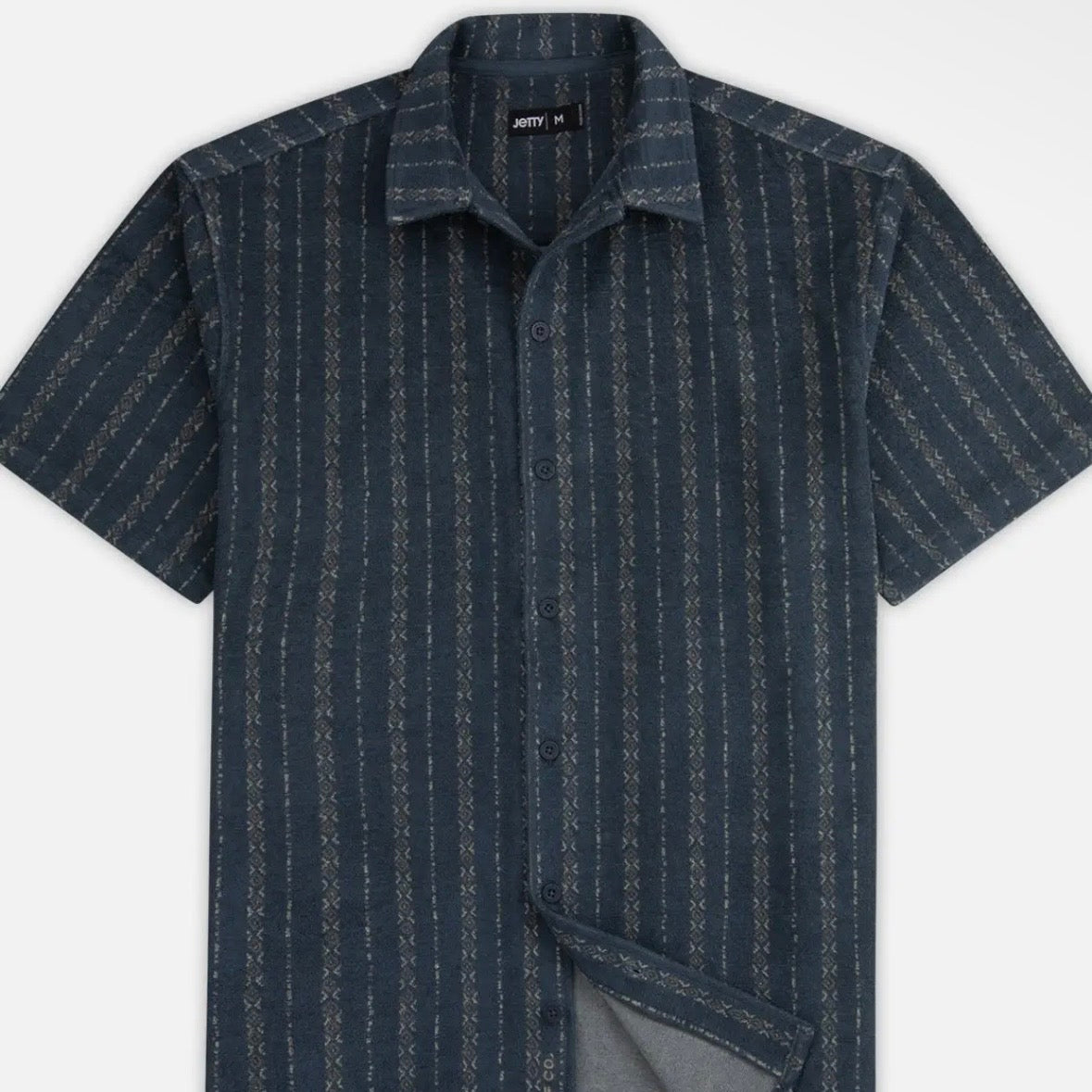Jetty Asbury Knit Button Down - Navy
