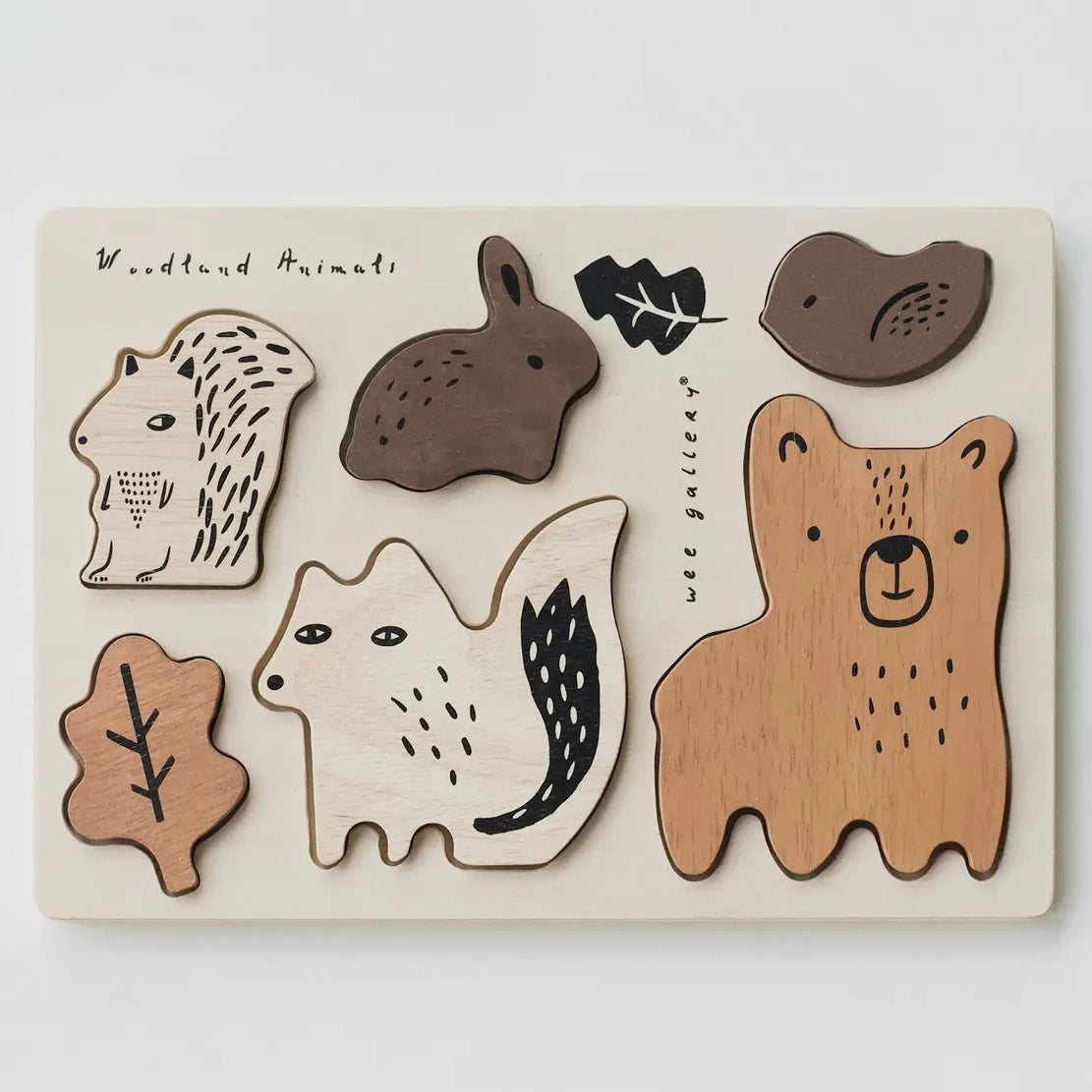 Wooden Tray Puzzle - Woodland Animals