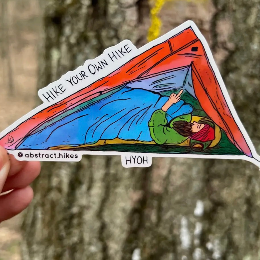 Abstract Hikes Stickers