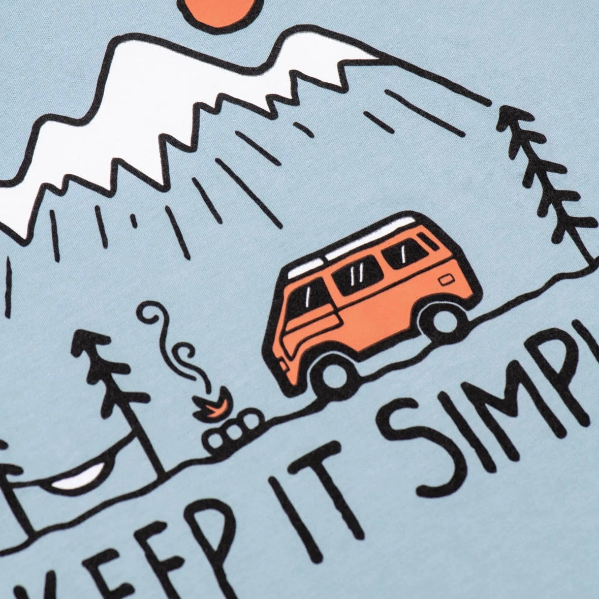 Keep Nature Wild Keep It Simple Unisex Tee | Morning Mist