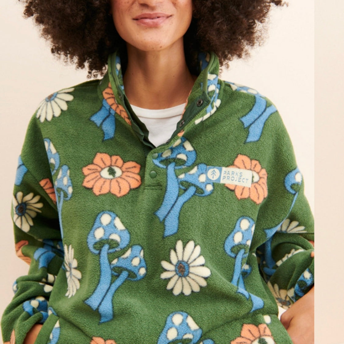 Parks Project Power to the Parks Shrooms Trail Fleece