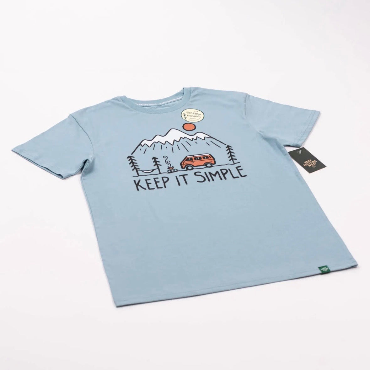 Keep Nature Wild Keep It Simple Unisex Tee | Morning Mist
