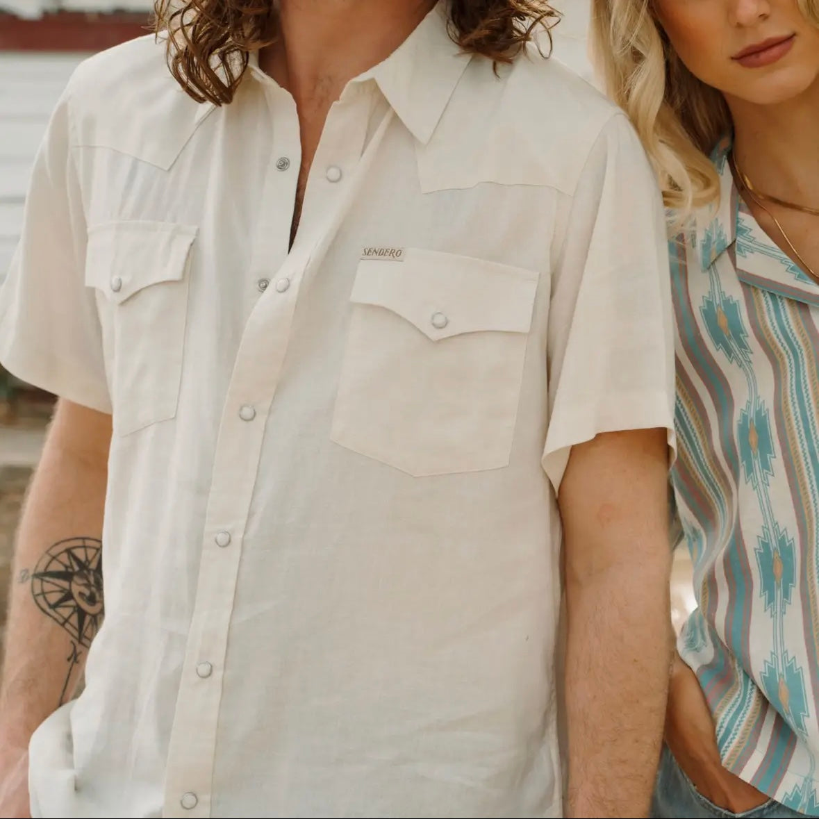 Sendero The Wyatt Pearl Snap Short Sleeve Solid Shirt