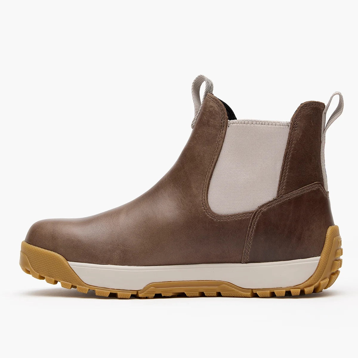 XTRATUF Women's Waterproof Leather Ankle Deck Boot in Fossil/Stone