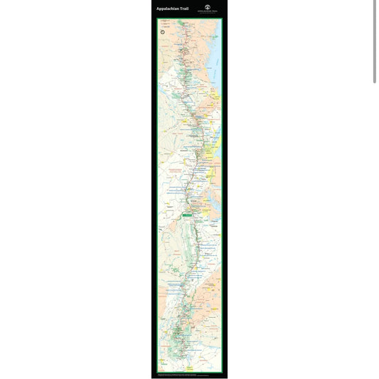 Appalachian Trail Strip-Map Poster