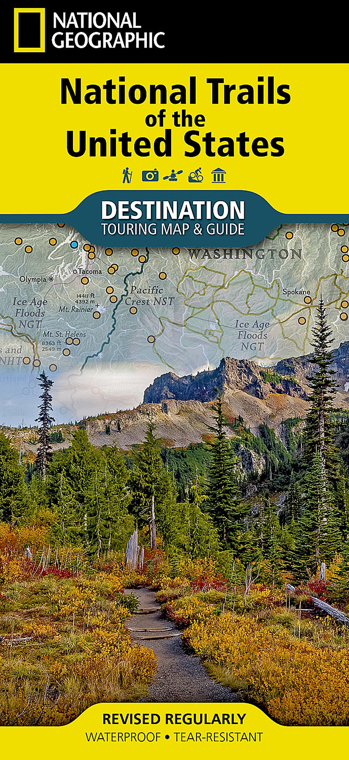National Geographic National Trails of the United States Map