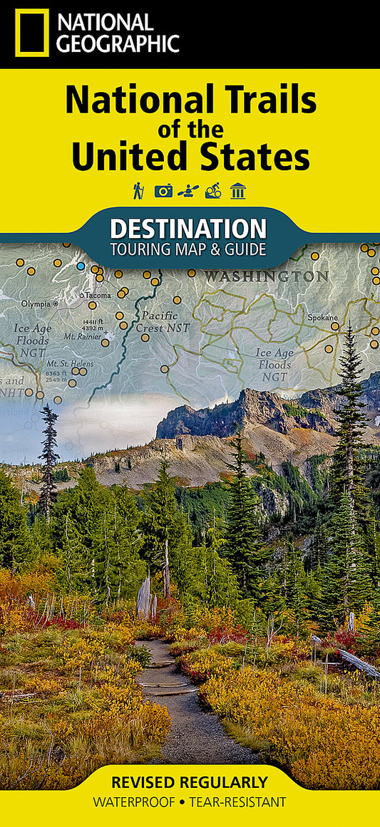 National Geographic National Trails of the United States Map