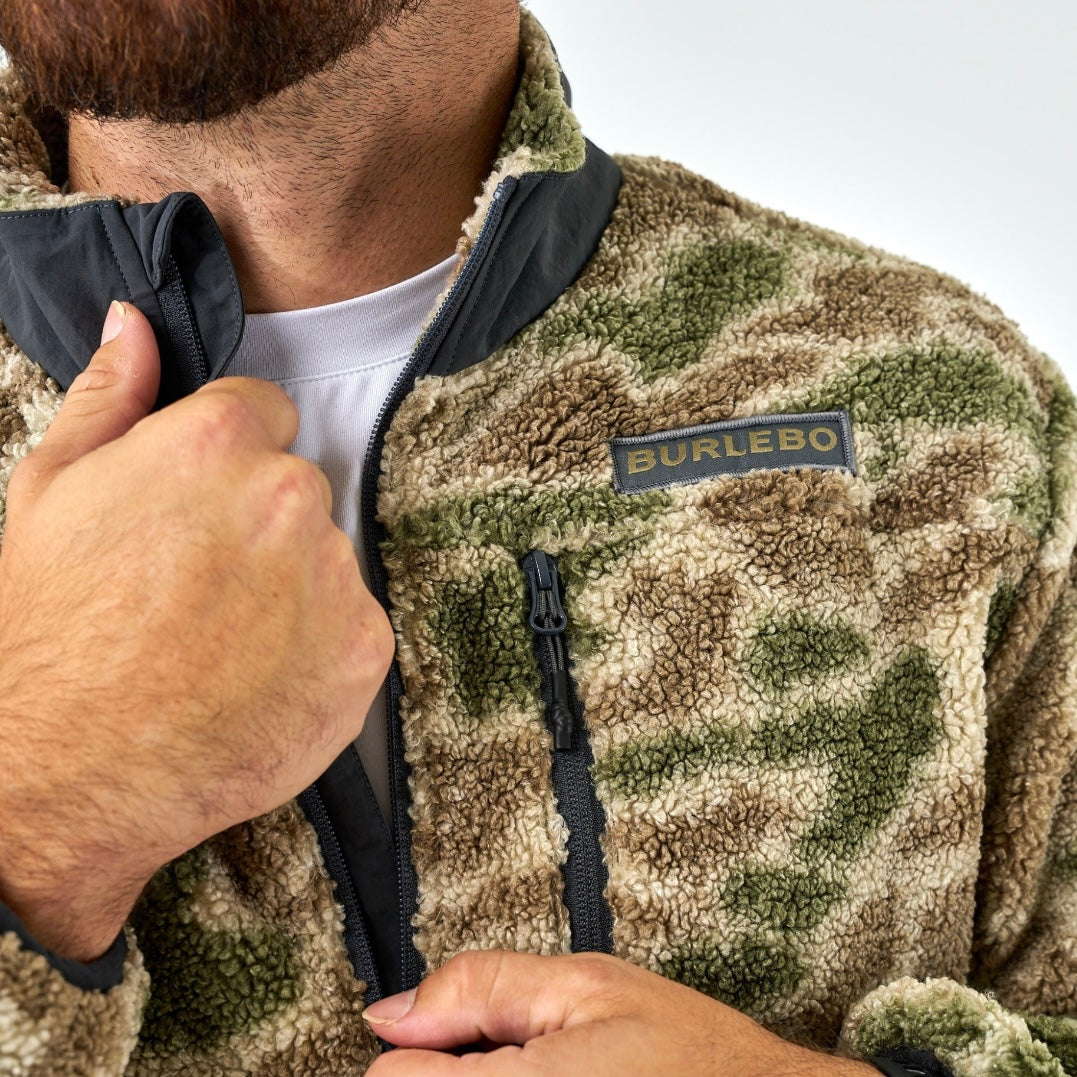 Burlebo Sherpa - Quarter Zip - Alpine Camo