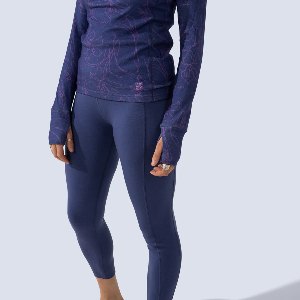 Wild Rye Bassett Half Zip in Storm Contour ￼