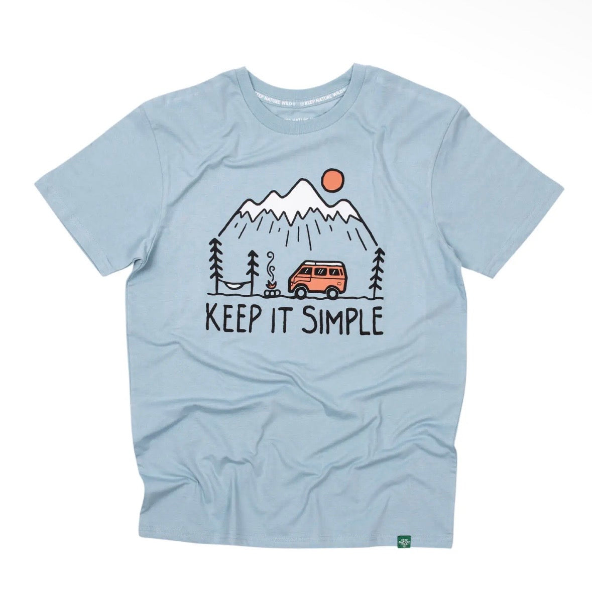 Keep Nature Wild Keep It Simple Unisex Tee | Morning Mist