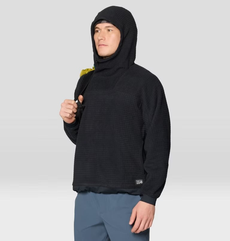 Mountain Hardwear Men's Summit Grid Big Grid Hoody Black