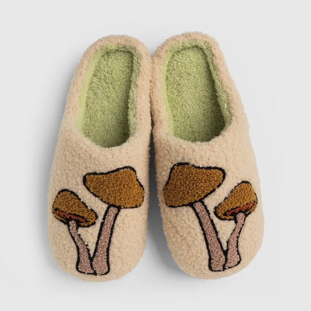 Two Left Feet Lounge Out Loud Fuzzy Slippers - No Cap