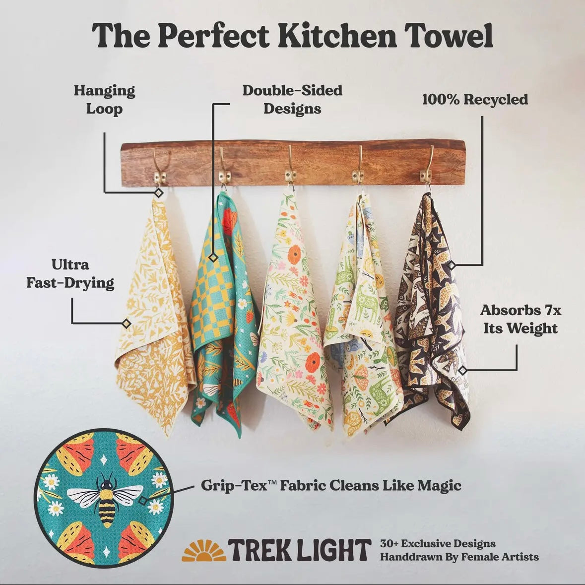 Trek Light Kitchen & Tea Towel