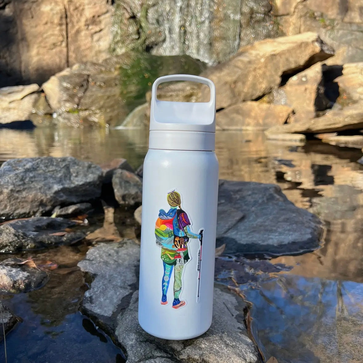 Abstract Hikes Stickers