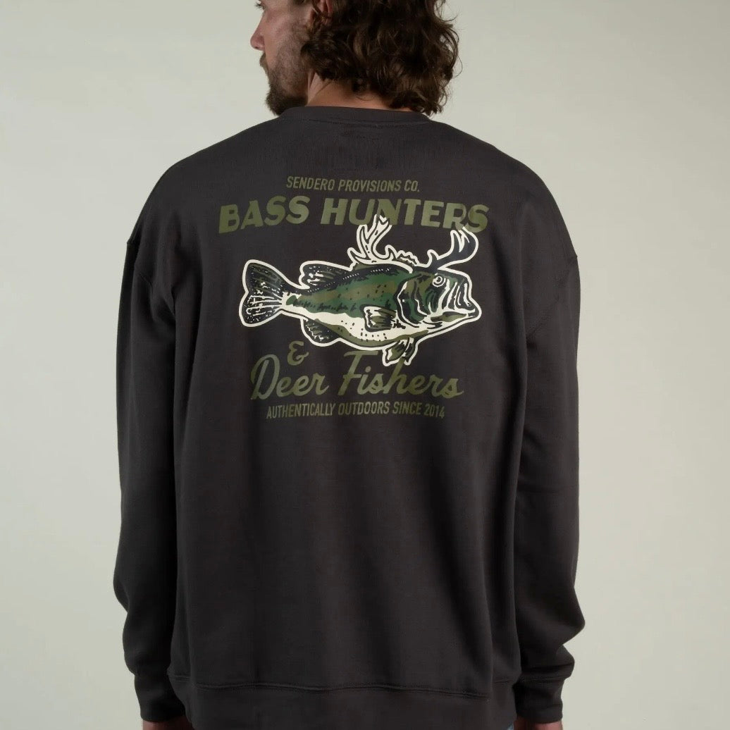 Sendero Deer Fishers Sweatshirt - Charcoal