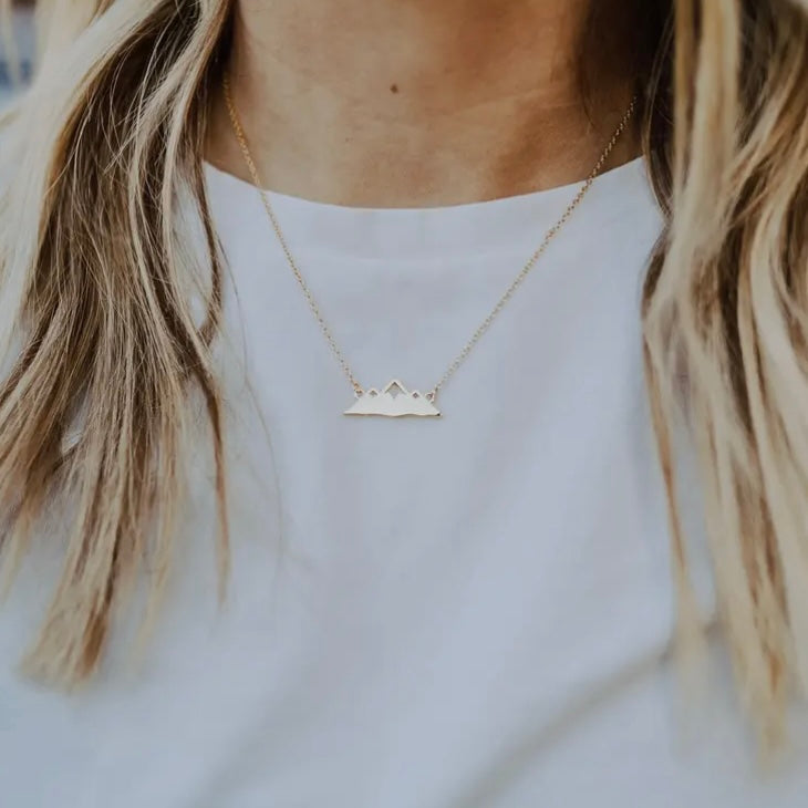 Mountain Necklace - Gold