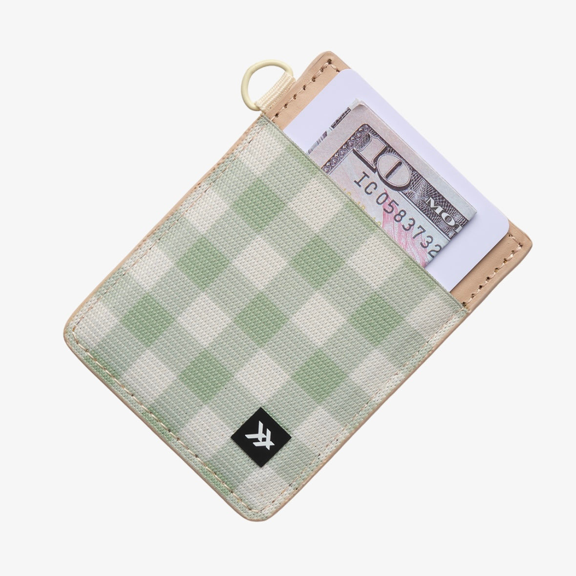 Thread Vertical Leather Wallet