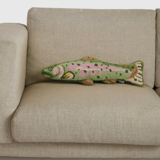 Shaped Trout Hook Pillow