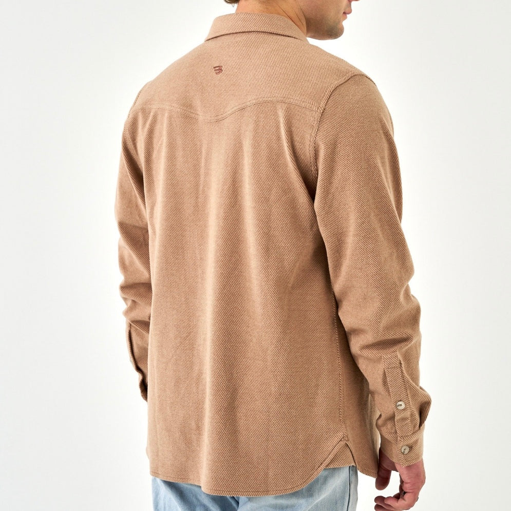 Burlebo Long Sleeve - Austin Shirt - Khaki