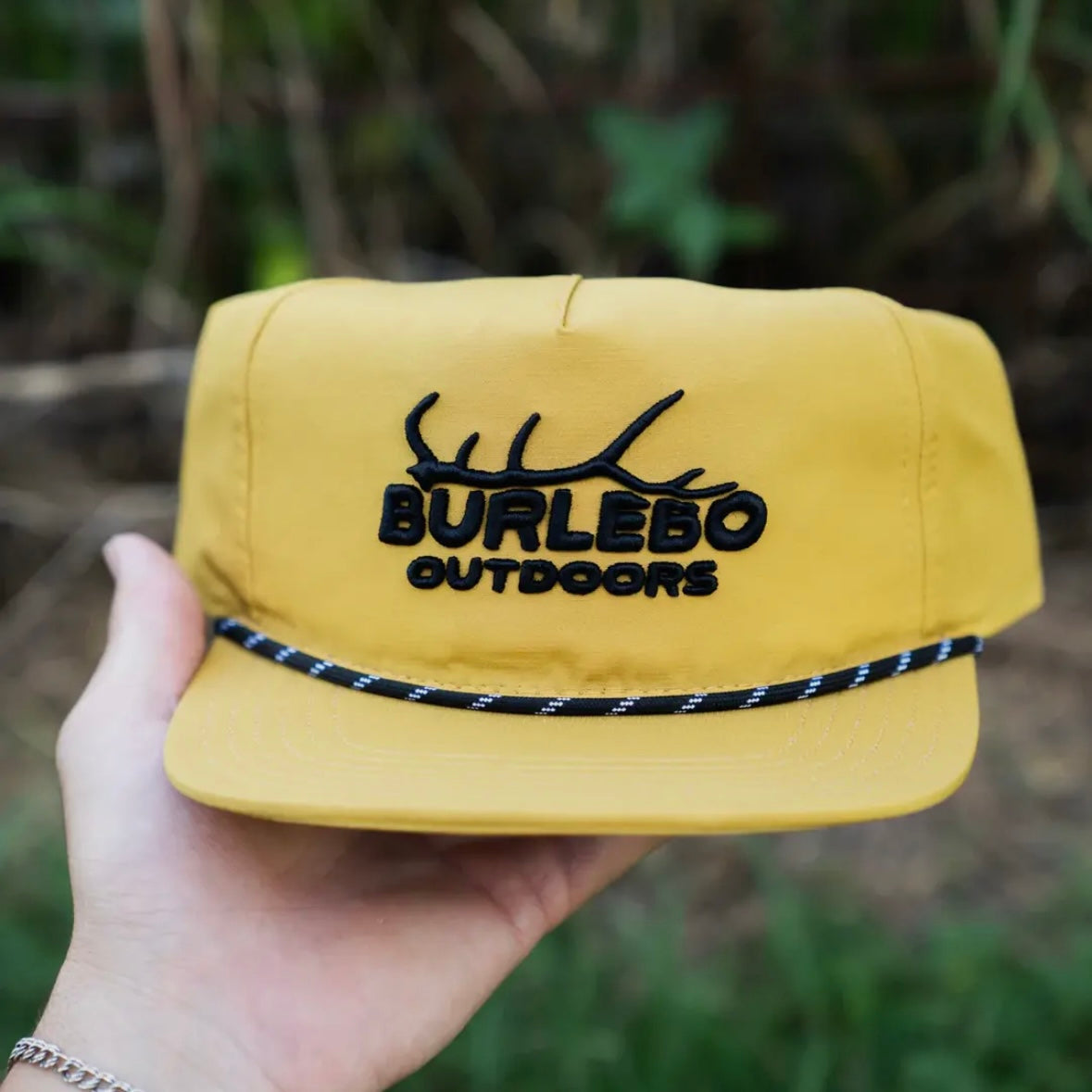 Burlebo Cap - Mustard Elk Horn Logo