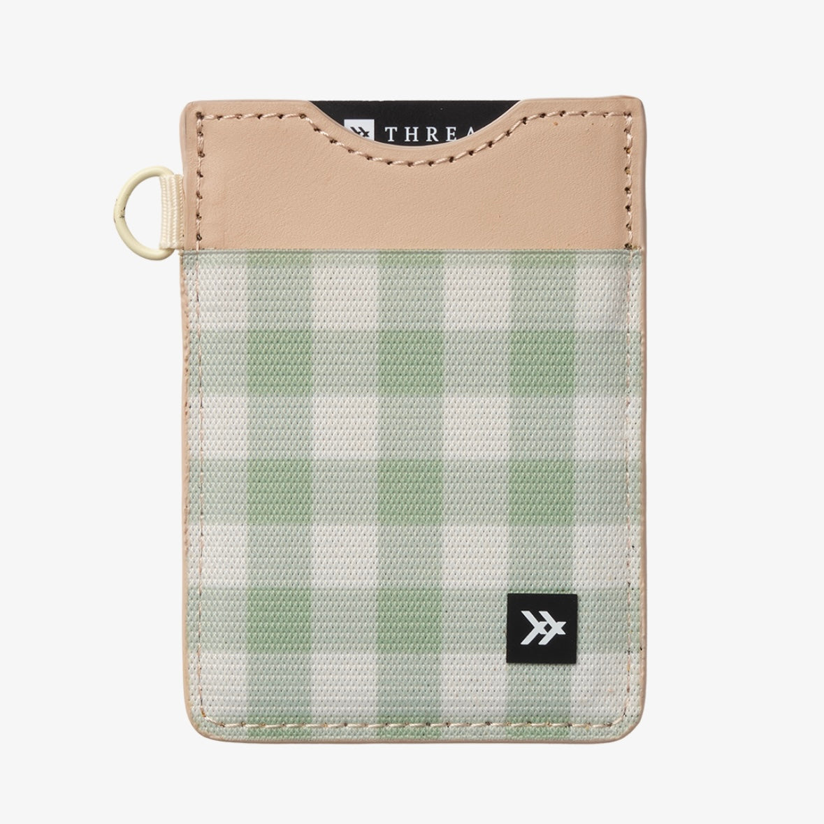 Thread Vertical Leather Wallet