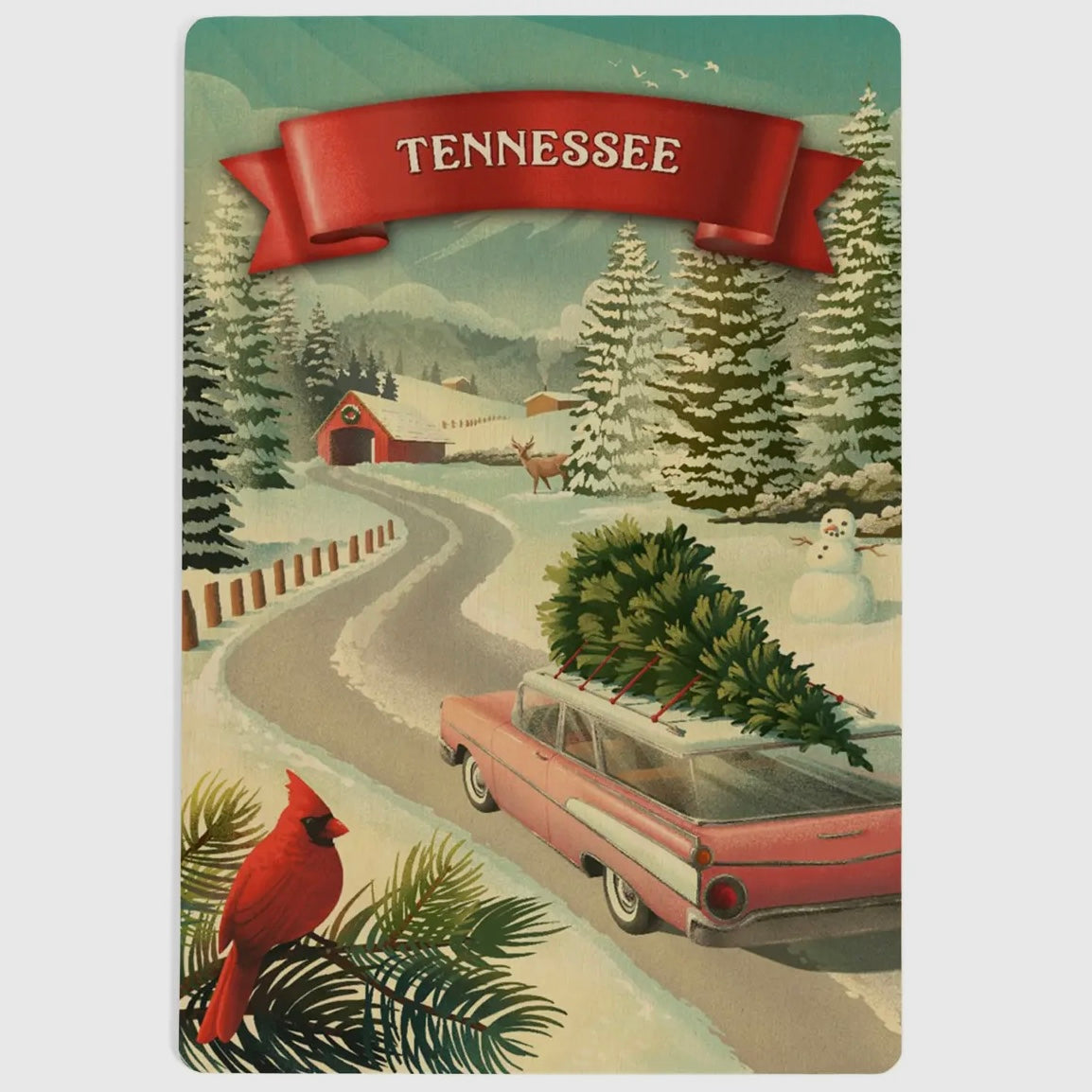 Wood Postcard Tennessee