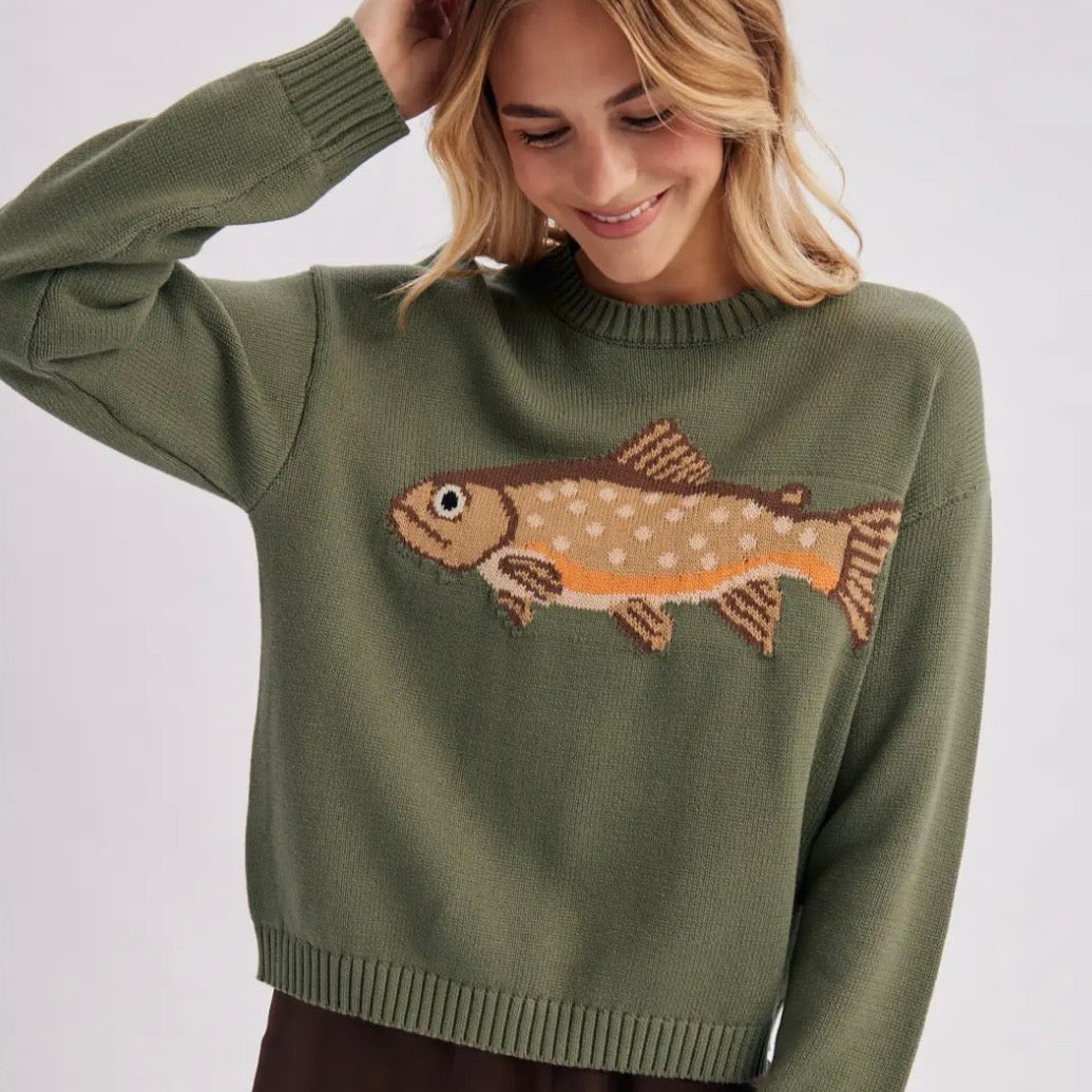 Wishlist Fish Sweater