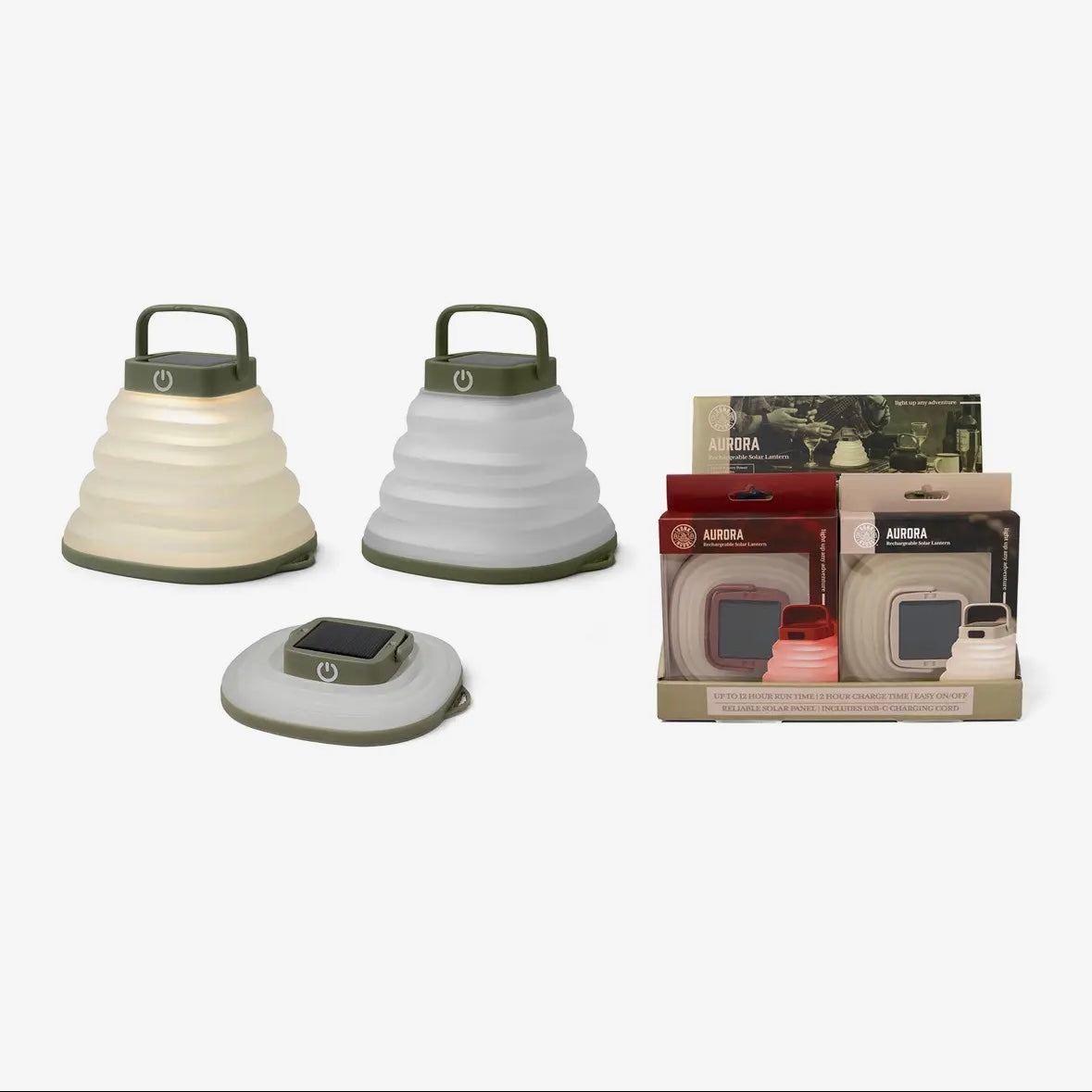 Bunk House Aurora Rechargeable and Collapsible Lantern