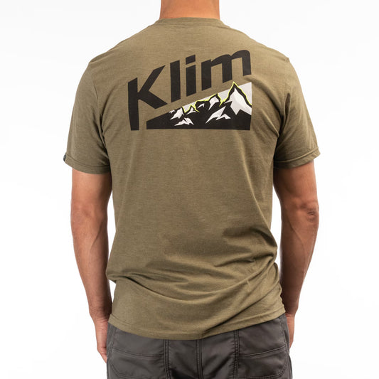 KLIM Mountain Peak Tri-blend Tee Military Green Frost - Black