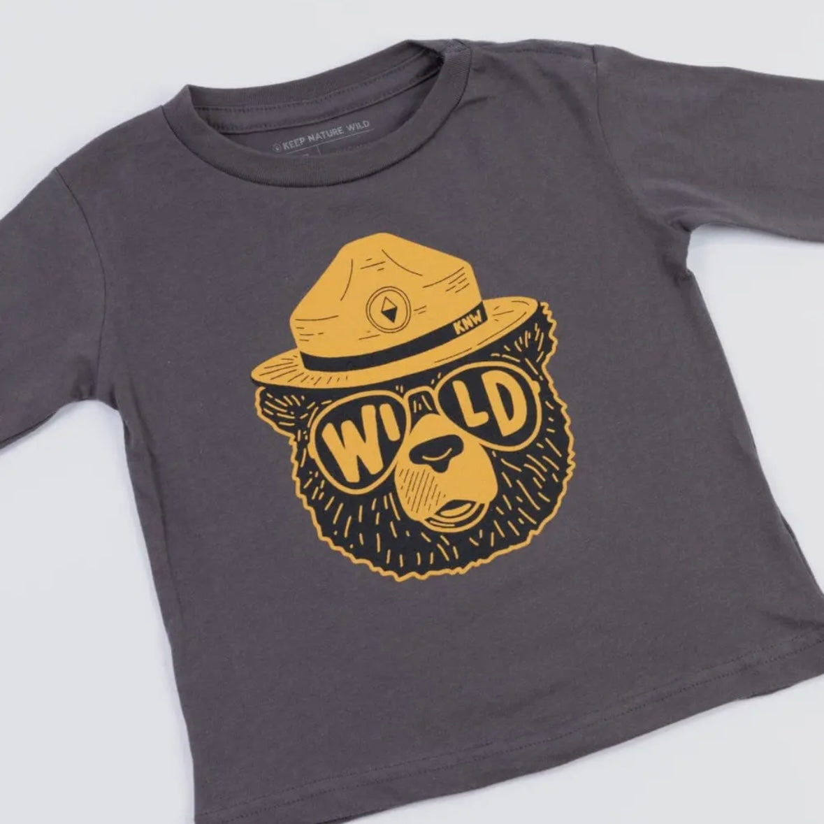 Keep Nature Wild Wildbear Toddler Long Sleeve - Coal