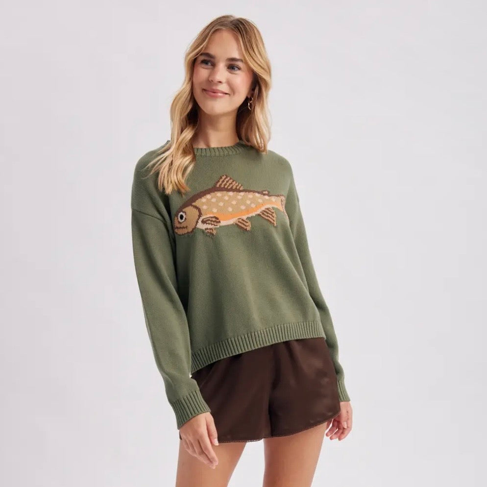Wishlist Fish Sweater