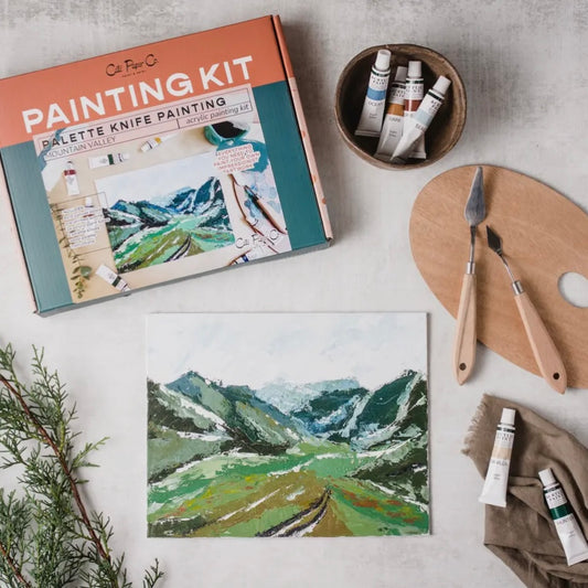 Mountain Valley Palette Knife Painting Kit