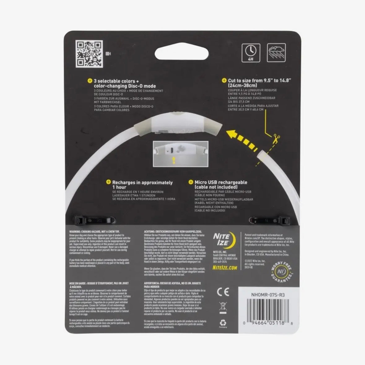 Nite Ize Nitehowl Rechargeable Led Safety Necklace-Disco