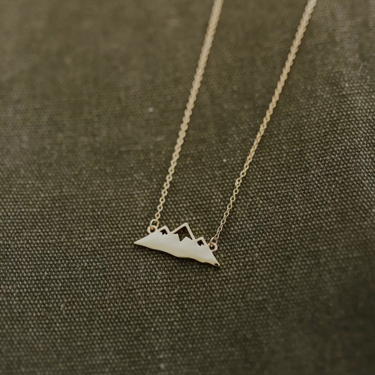 Mountain Necklace - Gold