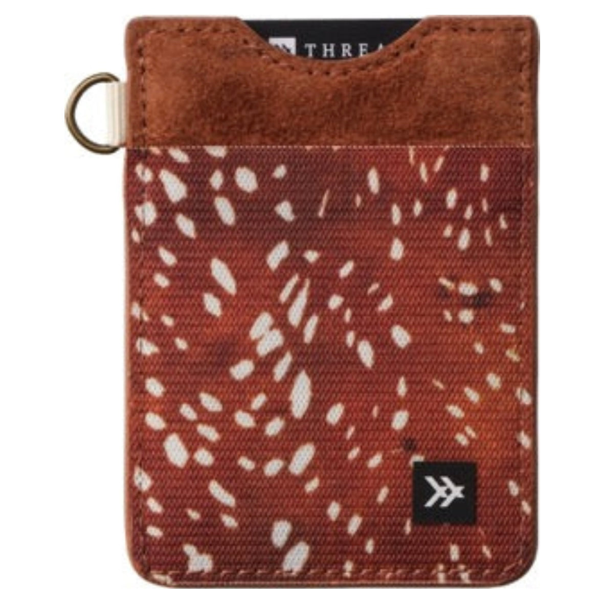 Thread Vertical Leather Wallet