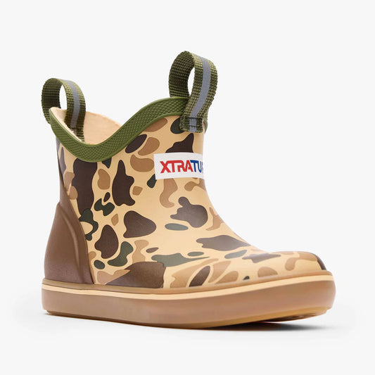XTRATUF Little Kids Ankle Deck Boot in Duck Camo