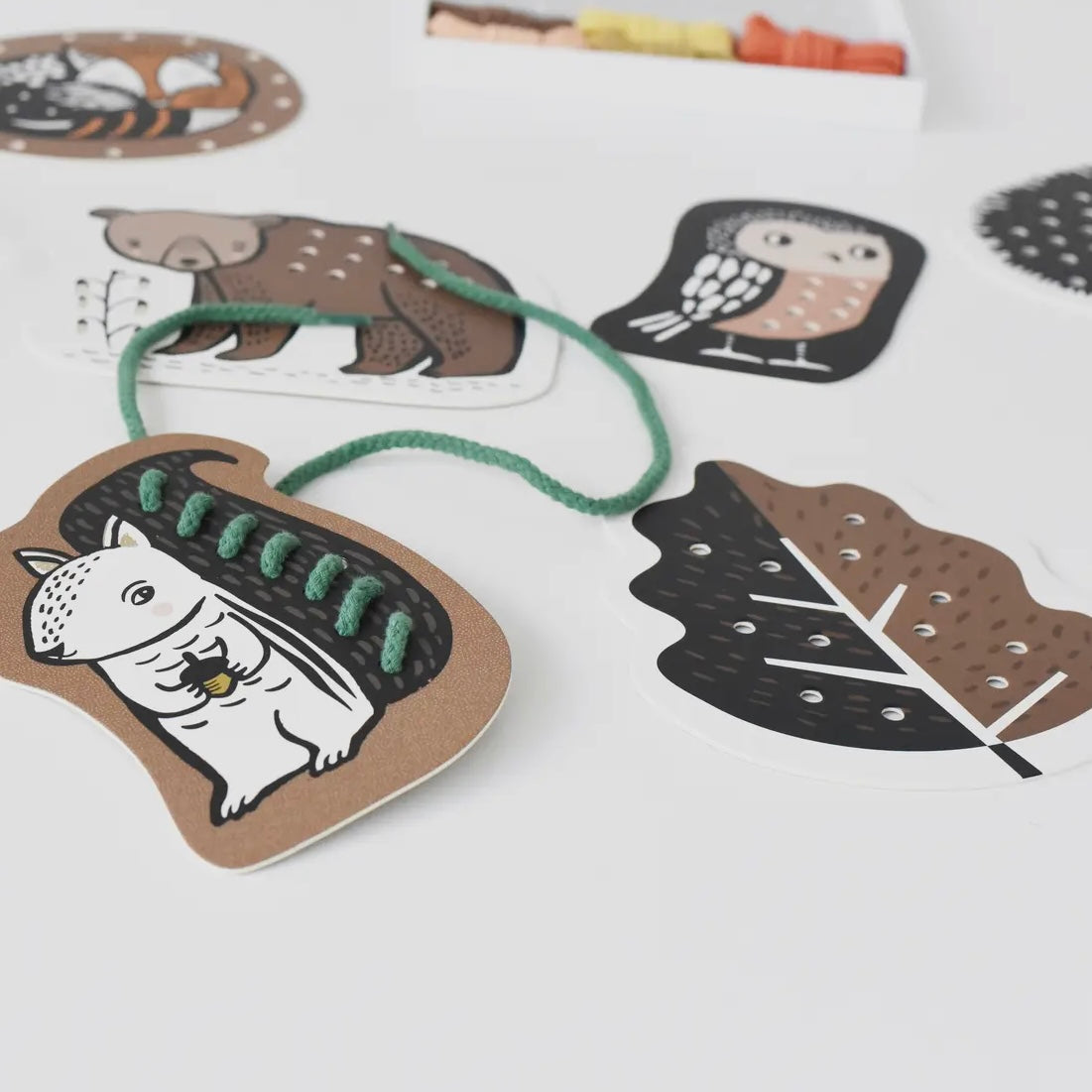 Lacing Cards - Woodland Animals