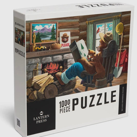Lantern Press 1000 Piece Puzzle Smokey Bear, Reading Book To Cubs