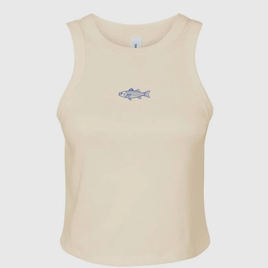 Freshwater Fish Ribbed Racer Tank