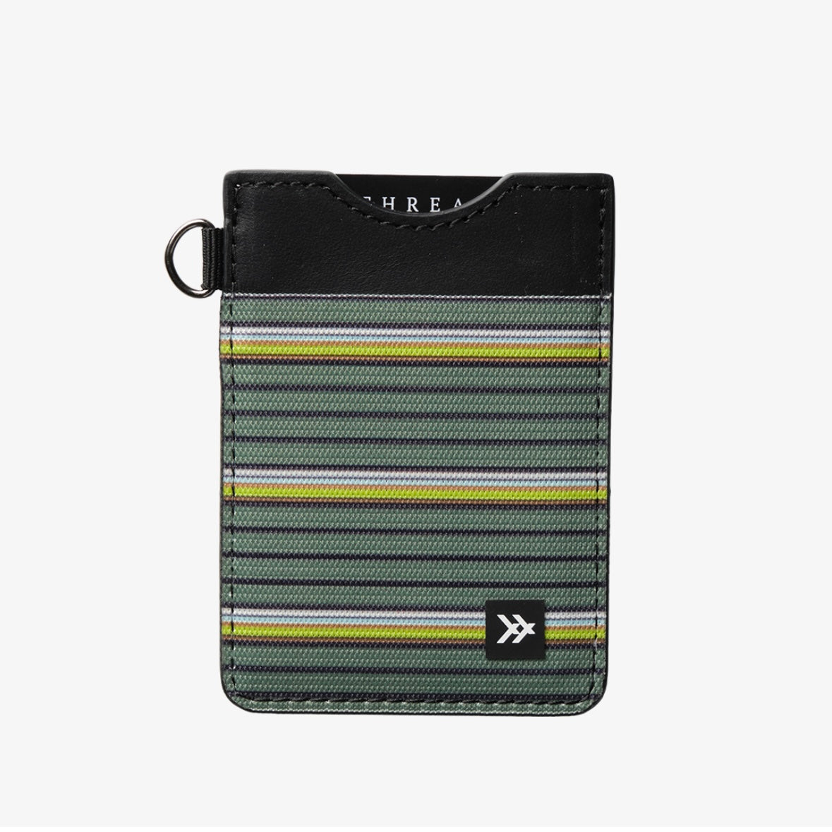 Thread Vertical Leather Wallet
