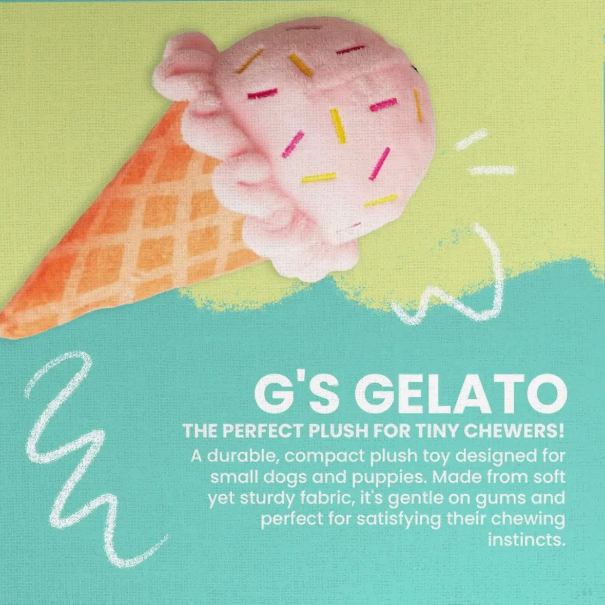 Snugarooz G's Gelato (Pink) Plush Dog Toy