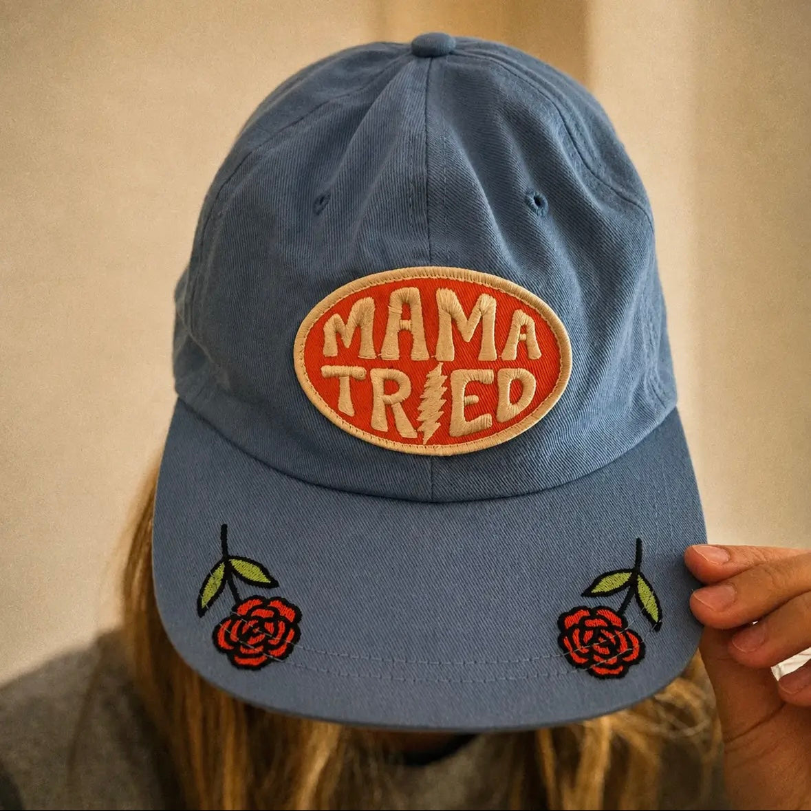 Trek Light Cotton Snapback Hat | Mama Tried