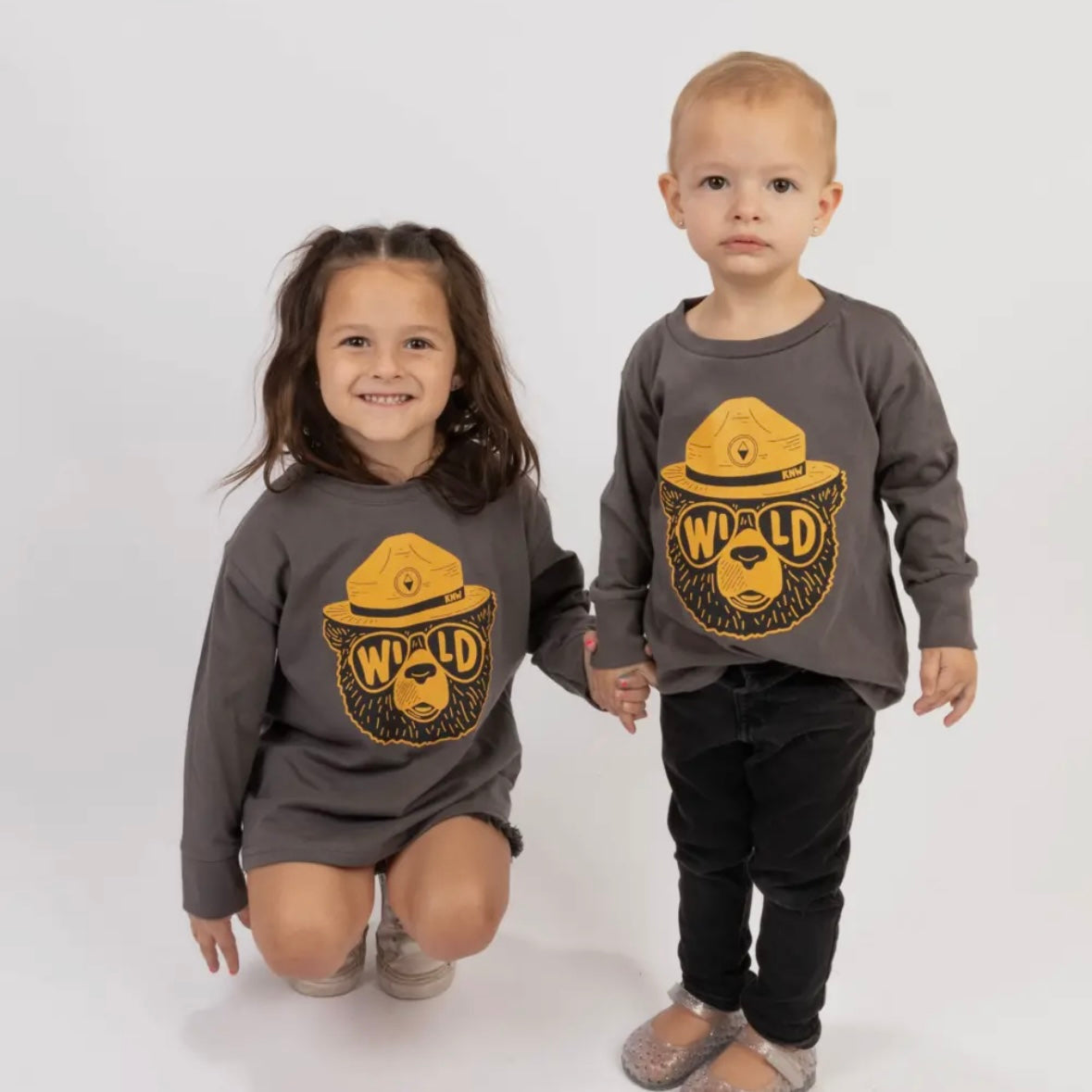 Keep Nature Wild Wildbear Toddler Long Sleeve - Coal