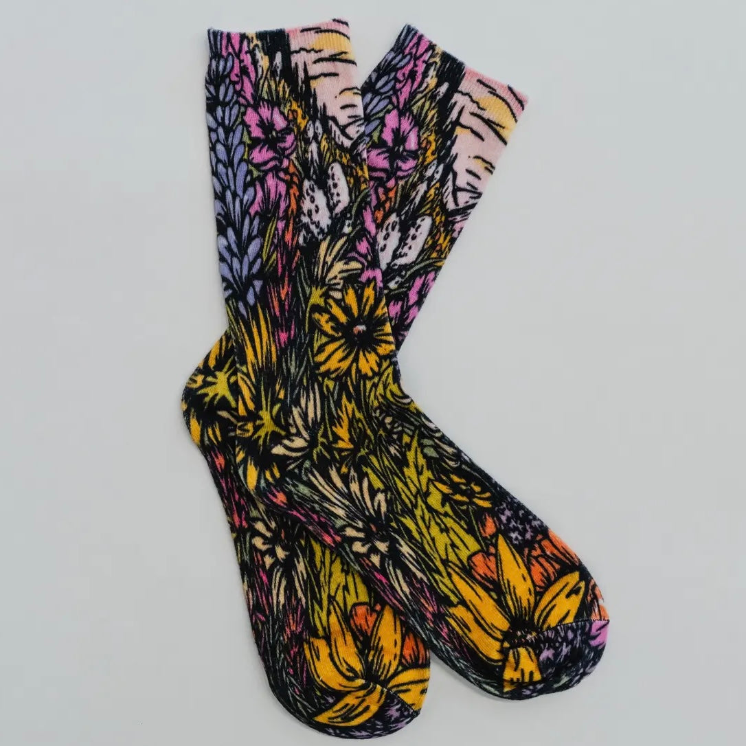 Flower Meadow Unisex Socks